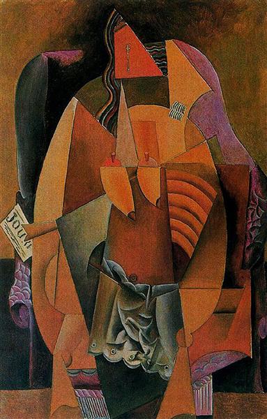Pablo Picasso Oil Painting Woman With A Shirt Sitting In A Chair
